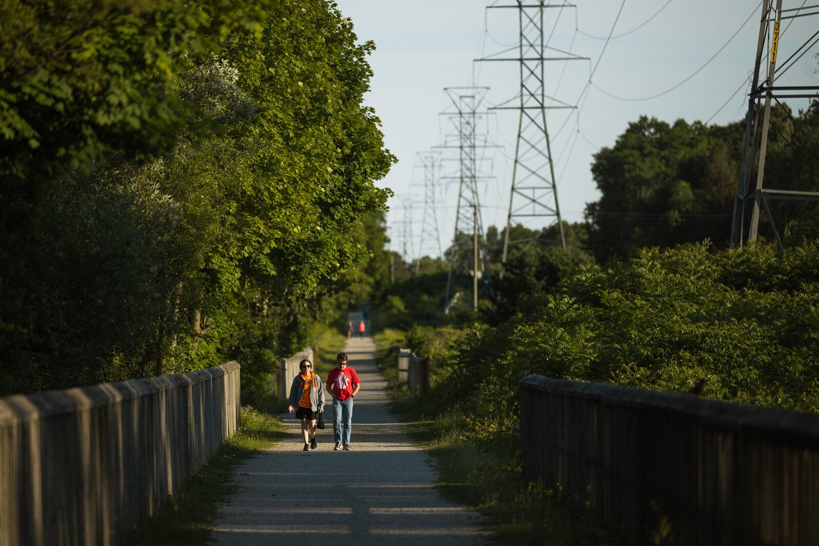 Hikers on the Polly Ann Trail.