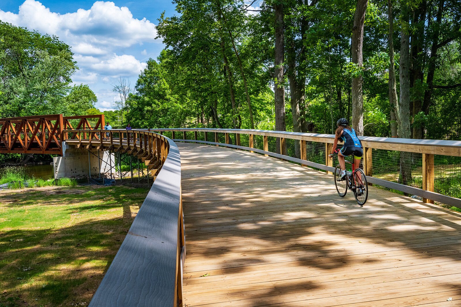 A new segment of the B2B Trail off Huron River Drive in Dexter.