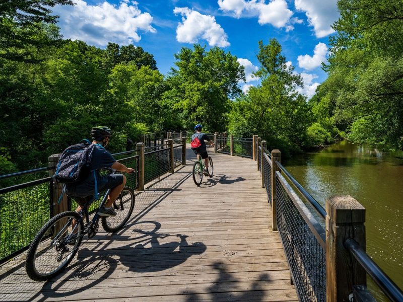 The B2B Trail between Dexter and Hudson Mills Metropark.