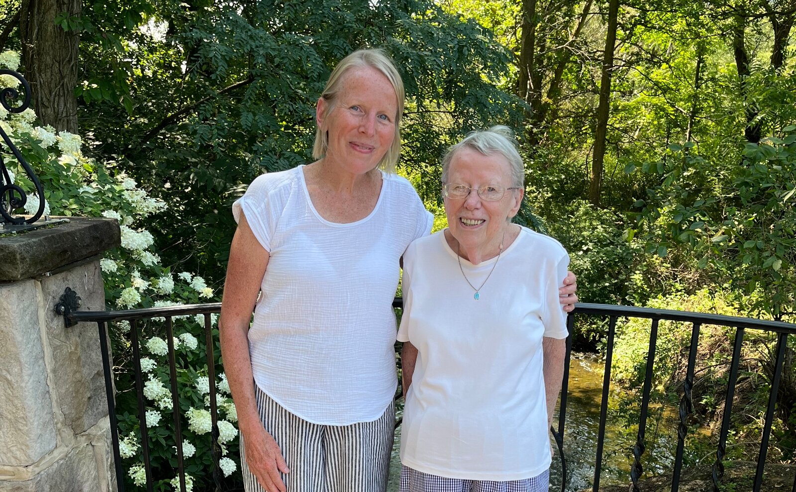 Judy Logan with her daughter, Peggy Lee.