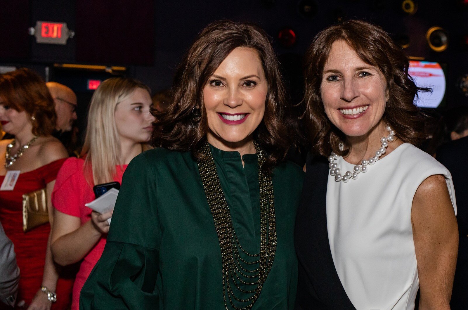Gov. Gretchen Whitmer and AAoM CEO Colleen Allen at the 2023 gala.