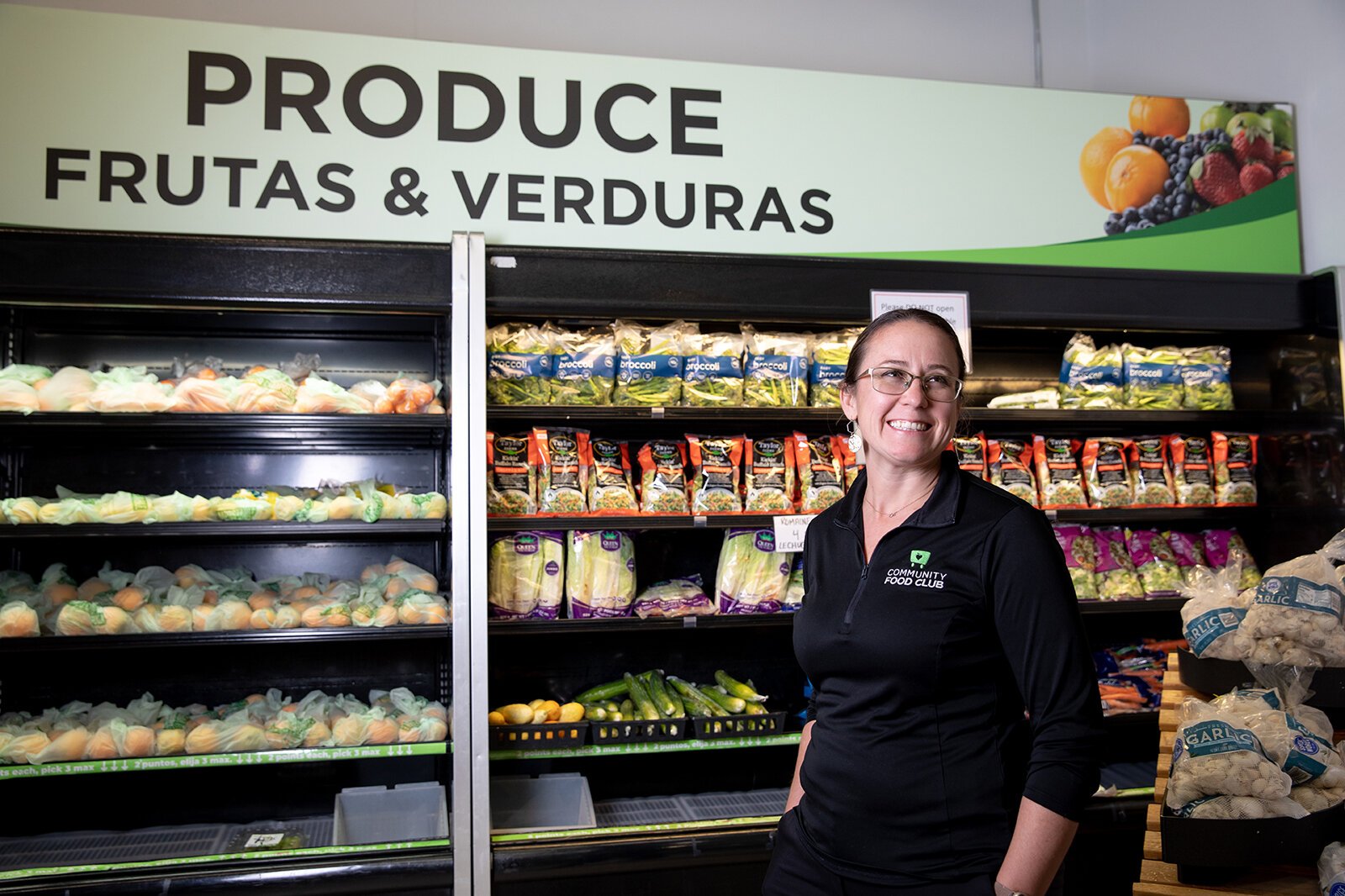 Alma-Jean Fossel at the Community Food Club of Grand Rapids.