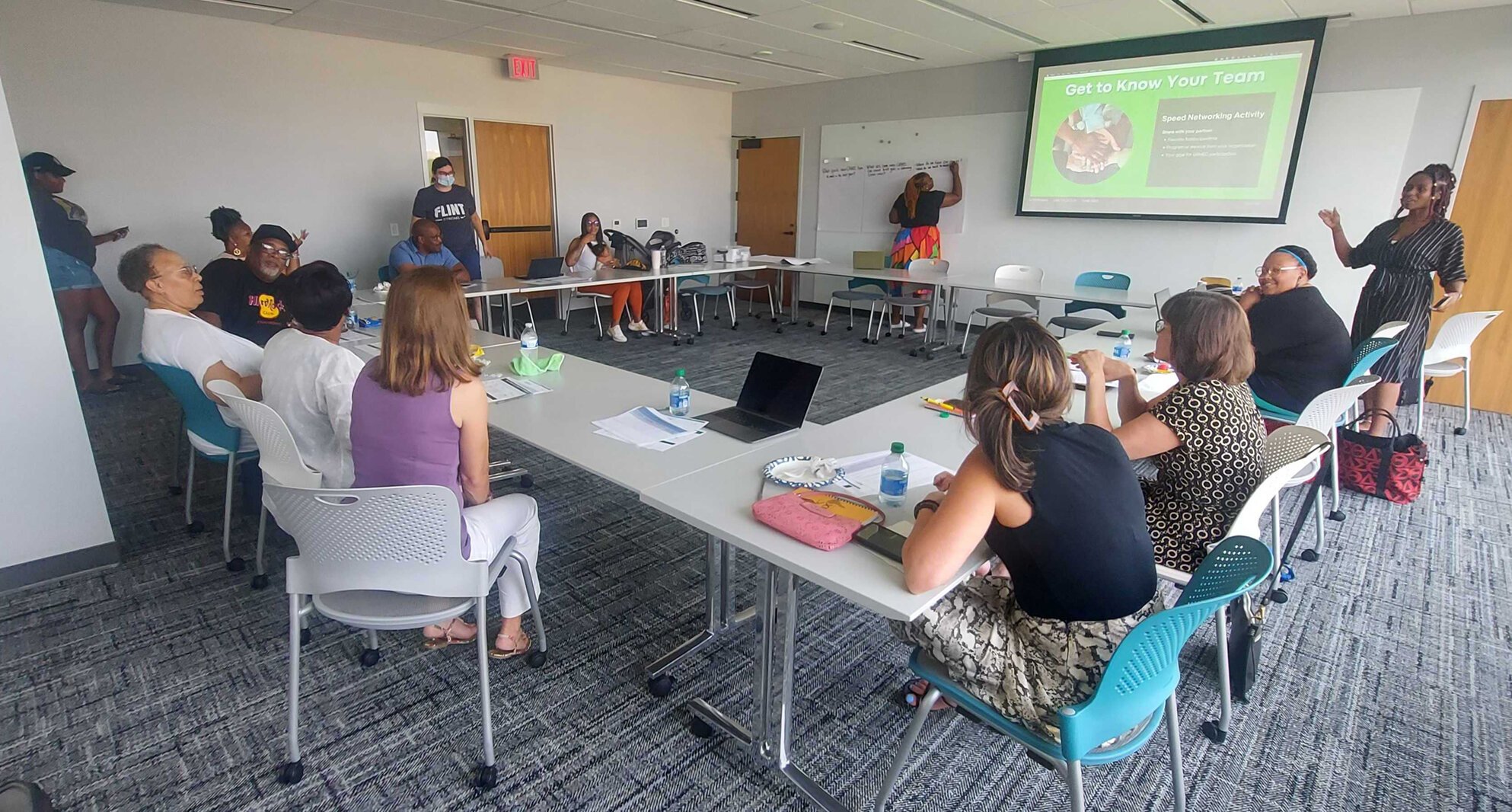 A meeting of Genesee County's health equity council.