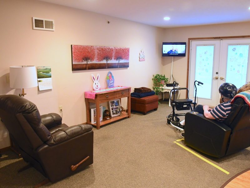 The front room of an adult foster home in Allegan.