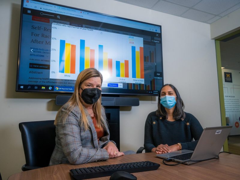 Dr. Susan Goold and Dr. Renuka Tipirneni have been working on the University of Michigan's evaluation of Michigan's Medicaid expansion.