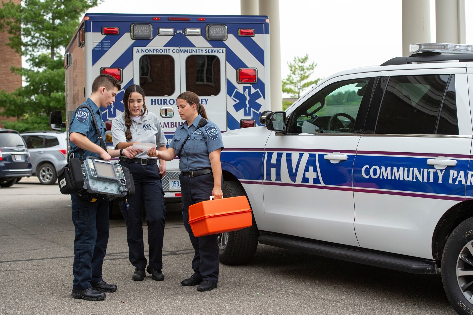 Emergent Health Partners community integrated paramedics and their community paramedicine vehicle.