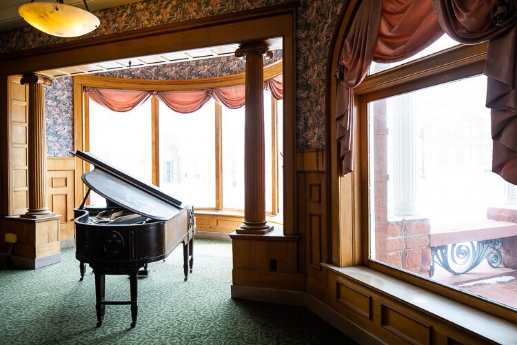 Work to restore the Hotel Harrington is underway.