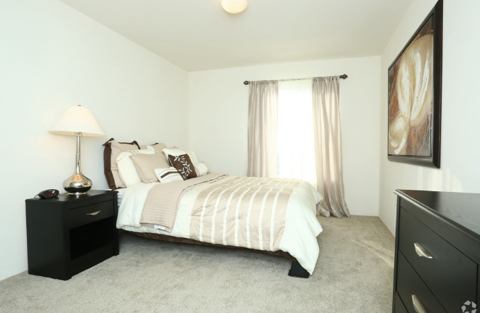 Master bedrooms are spacious in the new apartment complex.