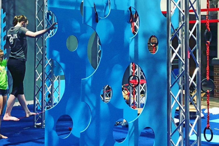 Checking out equipment before the grand opening