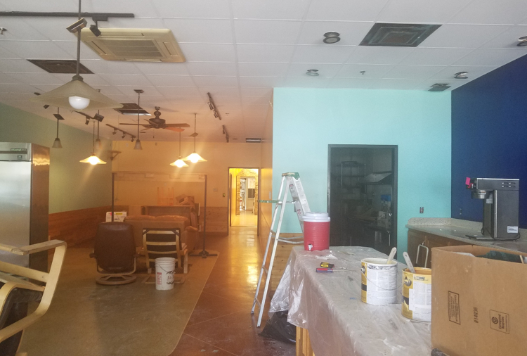 Emily Marriot is working hard to prepare her new cafe space for a mid-June opening.