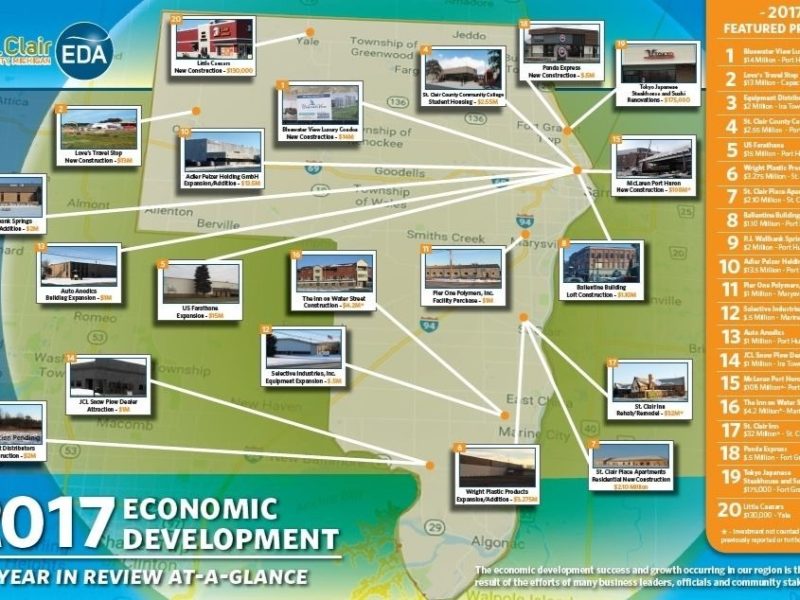 The Blue Water area economy continues to grow thanks to strong investment across St. Clair County.